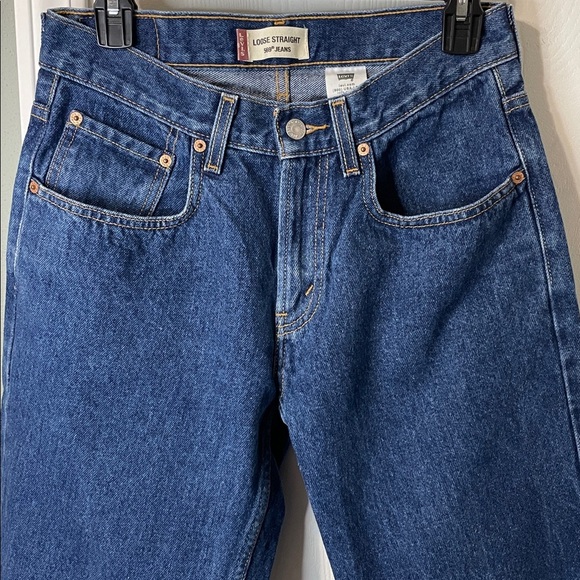 Vintage 1989 Levi's 569 Men's Loose Straight Medium Wash Y2K Jeans Size 31x27 - Picture 5 of 11